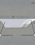 THE LORRAINE INTERIOR PLASTER CEILING BEAM MOULDING