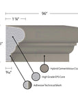 THE BAYVIEW (3-1/2") COMPOSITE EXTERIOR WINDOW AND DOOR TRIM