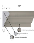 THE NASH (6") COMPOSITE EXTERIOR WINDOW AND DOOR TRIM
