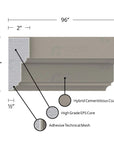 MX126 Composite Window & Door Trim Exterior Moulding
