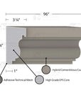 THE CHARLOTTE (6-1/8") COMPOSITE EXTERIOR WINDOW SILL
