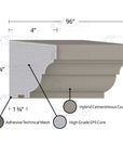 MX216 Composite Window Sill Exterior Moulding