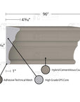 THE HILLCREST (12-3/16") COMPOSITE EXTERIOR MIDDLE BAND