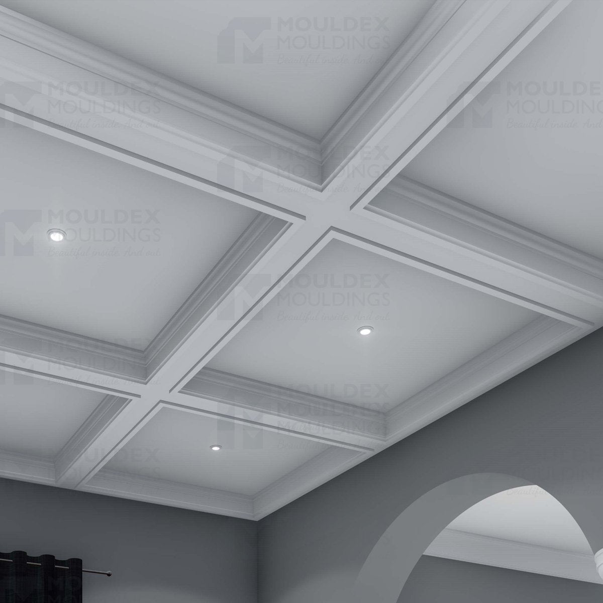 The Cambria  One Piece Interior Plaster Ceiling Beam