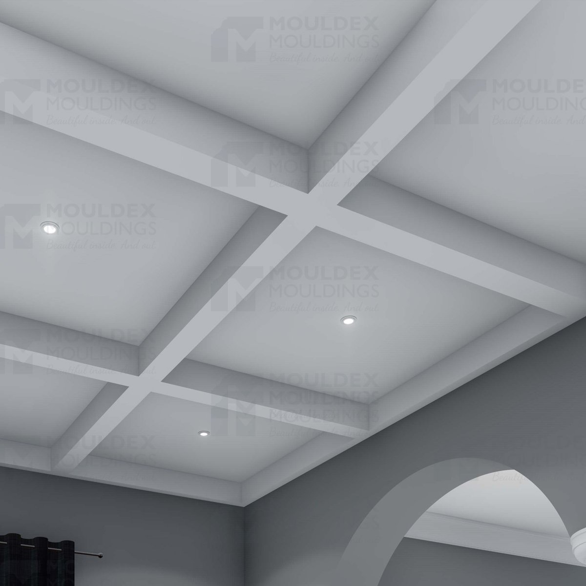 The Braemar  One Piece Interior Plaster Ceiling Beam