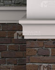 The Airdrie Exterior Composite Middle Band Moulding