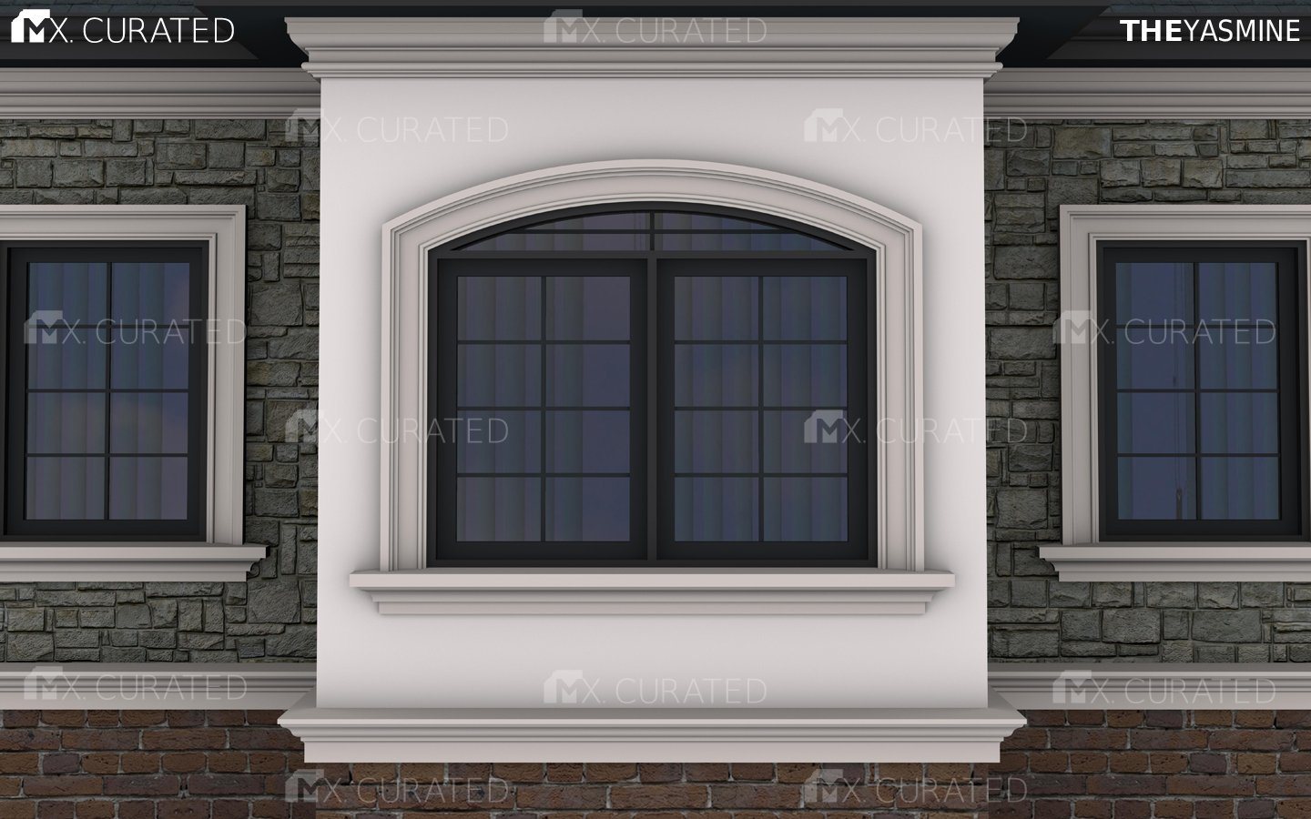 The Yasmine Composite Exterior Window And Door Trim Design Example