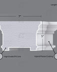 THE CAMBRIA INTERIOR PLASTER CEILING BEAM MOULDING