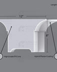 THE ALSTON INTERIOR PLASTER CEILING BEAM MOULDING