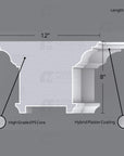 THE BELVEDERE INTERIOR PLASTER CEILING BEAM MOULDING