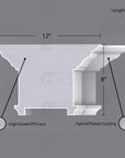 THE DUNBAR INTERIOR PLASTER CEILING BEAM MOULDING