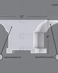 THE ESSEX INTERIOR PLASTER CEILING BEAM MOULDING
