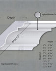 THE BELVEDERE INTERIOR PLASTER CROWN CORNICE MOULDING