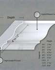 THE CAMELOT INTERIOR PLASTER CROWN CORNICE MOULDING