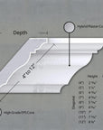 THE DUNBAR INTERIOR PLASTER CROWN CORNICE MOULDING