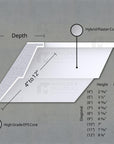 THE SALLY INTERIOR PLASTER CROWN CORNICE MOULDING