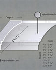 THE LORRAINE INTERIOR PLASTER CROWN CORNICE MOULDING