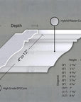 THE DUNBAR INTERIOR PLASTER LIGHT COVE MOULDING