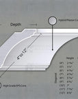 THE ESSEX INTERIOR PLASTER LIGHT COVE MOULDING