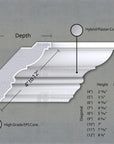 THE FLORENCE INTERIOR PLASTER LIGHT COVE MOULDING
