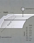 THE ANNA INTERIOR PLASTER LIGHT COVE MOULDING