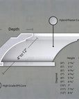 THE NATALINA INTERIOR PLASTER LIGHT COVE MOULDING