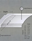 THE LORRAINE INTERIOR PLASTER LIGHT COVE MOULDING