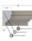 MX101 Composite Window & Door Trim Exterior Moulding