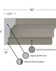 MX106 Composite Window & Door Trim Exterior Moulding