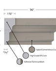 MX116 Composite Window & Door Trim Exterior Moulding