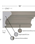 THE WALLACE (4-1/8") COMPOSITE EXTERIOR WINDOW AND DOOR TRIM
