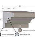 MX206 Composite Window Sill Exterior Moulding