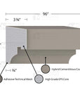MX208 Composite Window Sill Exterior Moulding