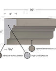 MX212 Composite Window Sill Exterior Moulding