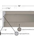 MX306 Composite Middle Center Band Exterior Moulding