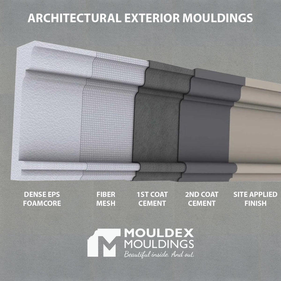 THE LOMA - EXTERIOR CORNICE/CROWN MOULDING (12-1/2