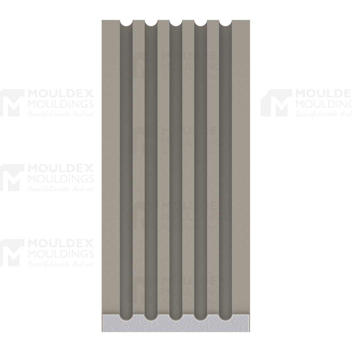 The Flute 6 Composite Exterior Fluted Pilaster