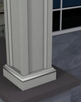 The Deverall Exterior Composite Pilaster And Square Column Base Exterior Moulding Design Example