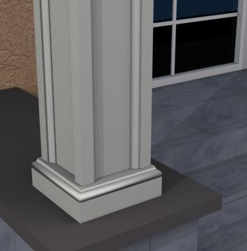 THE DEVERALL - EXTERIOR PILASTER/SQUARE COLUMN BASE (4