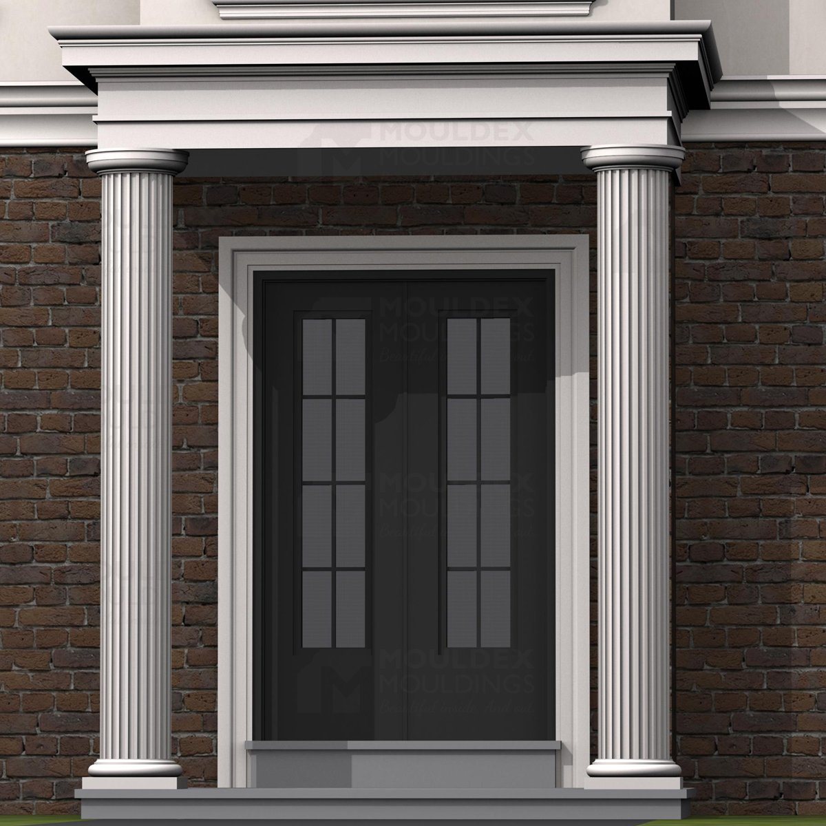 Exterior Round Fluted Column Design Example