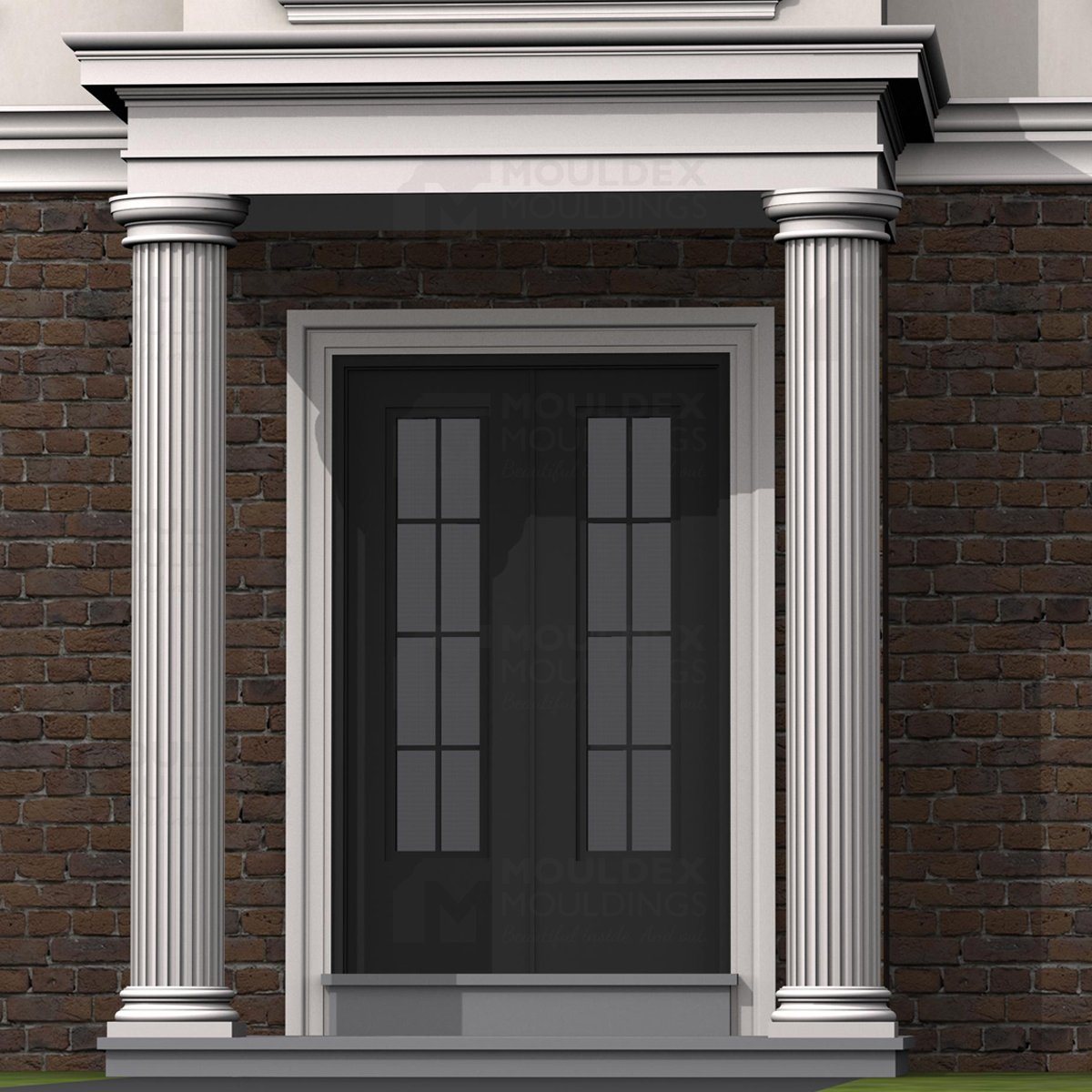 Exterior Round Fluted Column Design Example