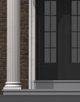 Exterior Round Fluted Column Design Example