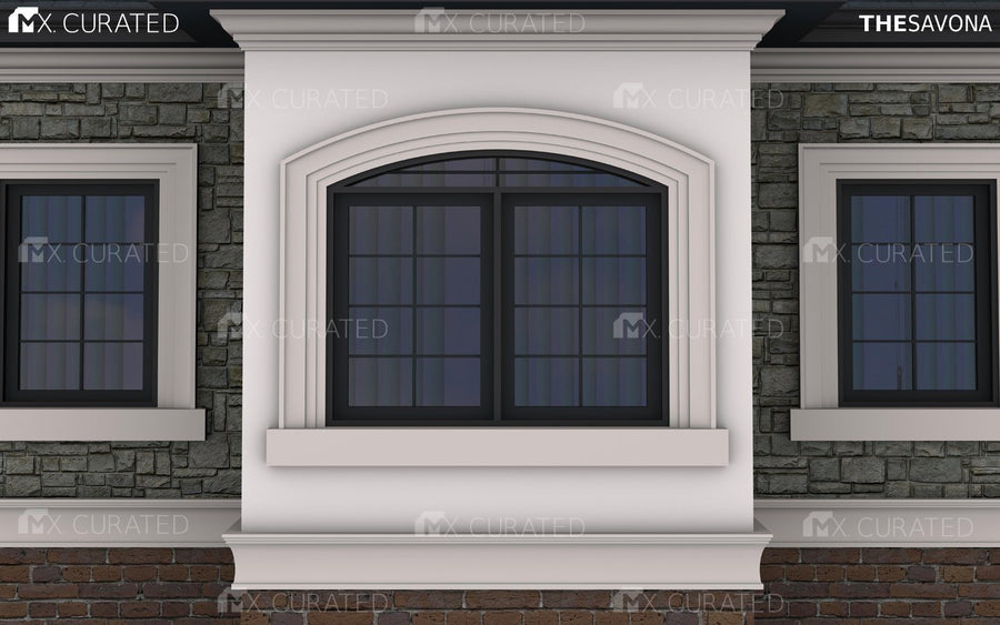 The Savona Exterior Window And Door Trim Design Example